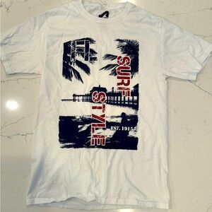 Mens Surf Style Florida Tee, Size Small